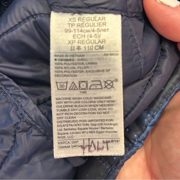 GAP Kids Cosmic Blue Puffer Jacket - Picture 5 of 6
